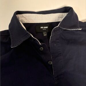 Jack Spade polo shirt navy blue medium